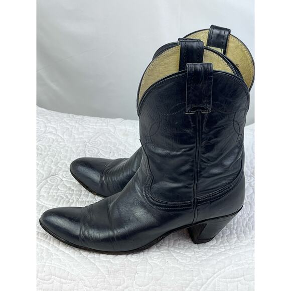 Nacona Boots Women's Size 5.5B Black Leather Western Cowboy Boots 8217G - Picture 10 of 10